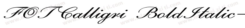 FOTCalligri BoldItalic字体转换